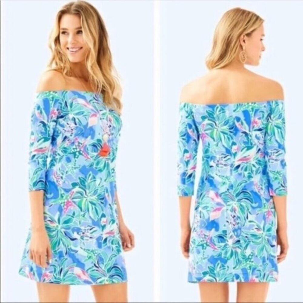 NWT Lilly Pulitzer Laurana Dress Celestial Seas sz S